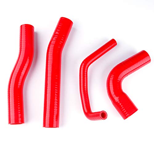 LUXERAD 3 Layer 45mm Performance Silicone Coolant Hose For Toyota Hilux RN105RN106RN111RN130 22R 9197 Red - Image 1