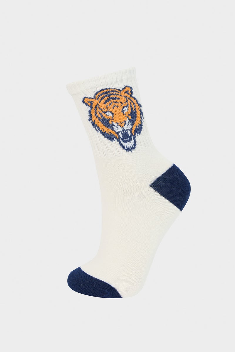 DeFacto Boy Animal Print 3 piece Long sock - Image 3