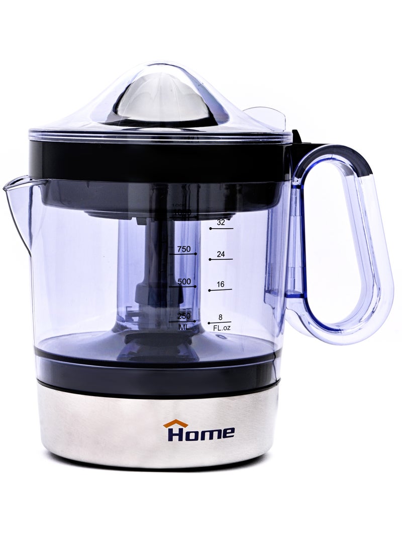 Home - Power Juicer: 220/240V - 60/50Hz - 40 Watt. Capacity: 1 liter. 2 pressure cone. Rotate in two directions. They are distinguished by the presence of a colander in them. Automatic shutdown when pressure is off. - Image 1