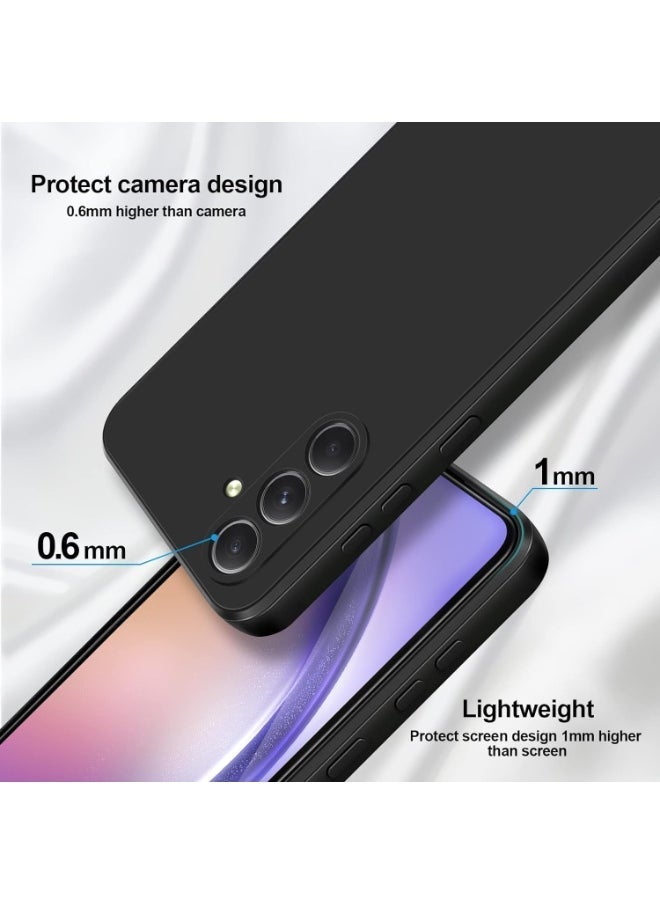 Raxoom Samsung Galaxy A55 Case Cover With 2-Pack Screen Protector Silky-Soft Silicone Touch Full-Body Protective Case for Samsung A55 6.6-inch - Image 3