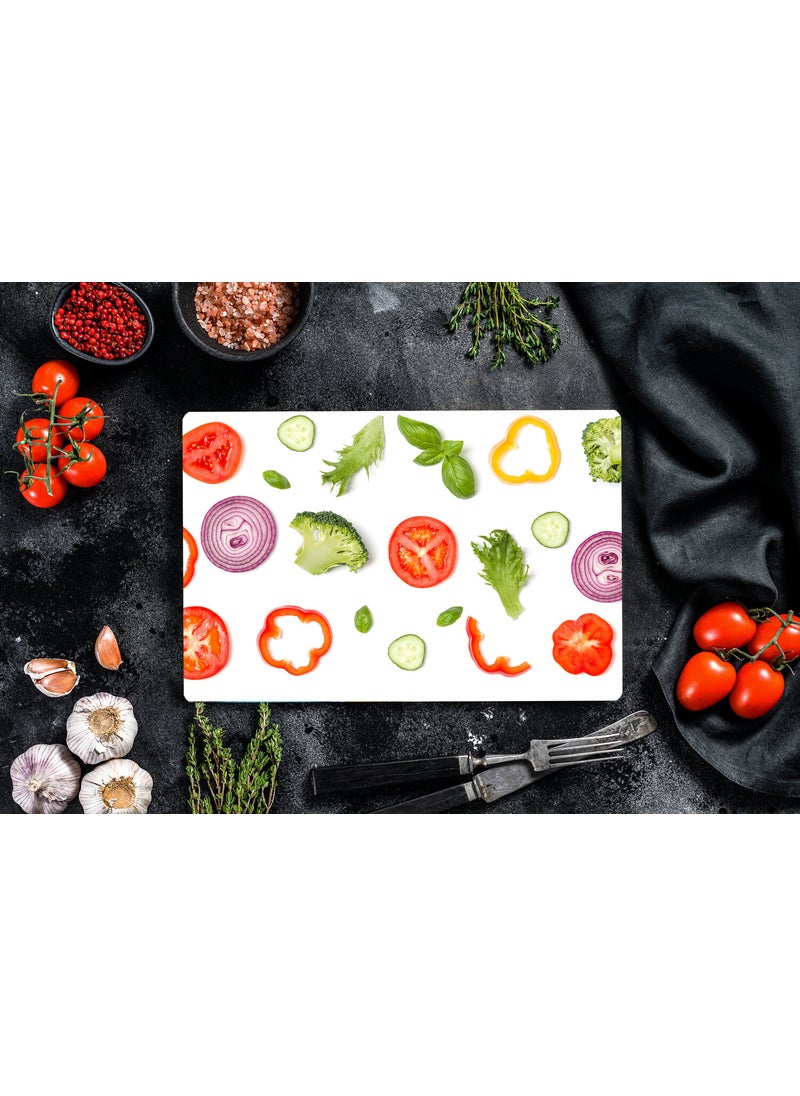 Vegetables White Patterned Glass Cutting Board - Glass Cutting Table | 30cmx40cm - pzsku/Z4024CB3BBF12ED8786F2Z/45/_/1725724475/e1dc8a52-35c6-48d0-a55d-4994d049349d