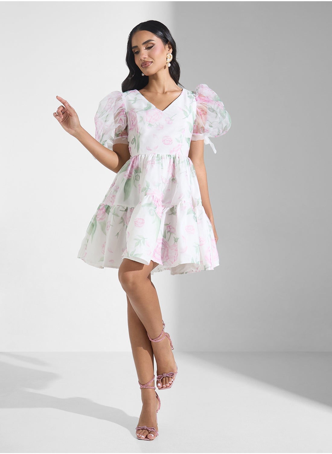 YAS Leaf Print Dress for Women | Best Price KSA