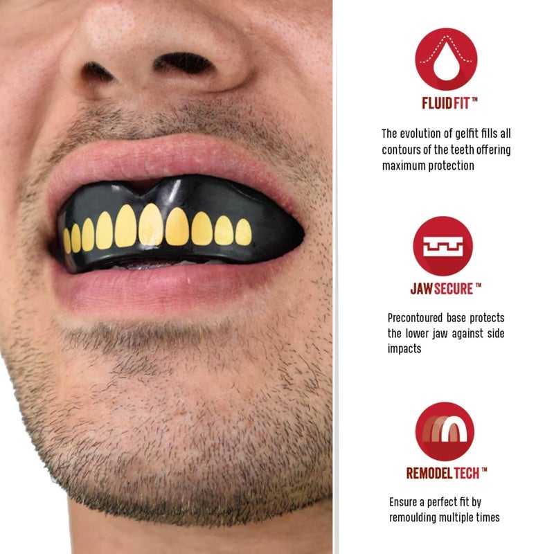 Safejawz Sports Mouthguard Dual Layer Premium Protection Adults And Junior Gum Shield With Case For Boxing  Mma  Rugby  Martial Arts  Judo And All Contact Sports - Image 2