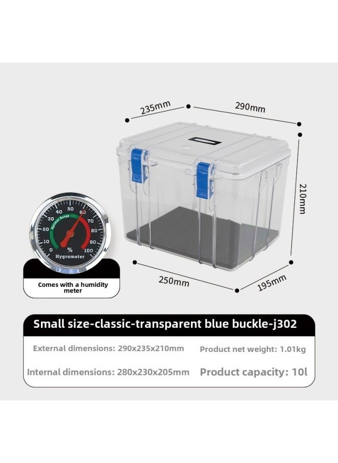 Generic - Multifunctional Moisture-proof Storage Box SLR Camera Lens Protection Box Photographic Equipment Drying Anti-mold Instrument Toolbox-Color:J302 Small Size  Comes With Hygrometer + Sponge Pad - Image 1