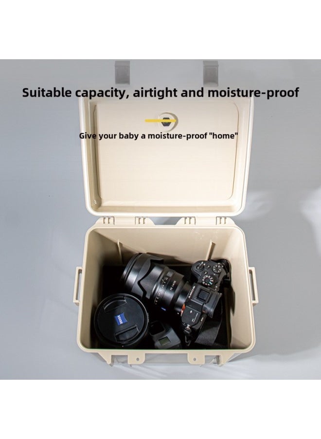Generic - Multifunctional Moisture-proof Storage Box SLR Camera Lens Protection Box Photographic Equipment Drying Anti-mold Instrument Toolbox-Color:J302 Small Size  Comes With Hygrometer + Sponge Pad - Image 1