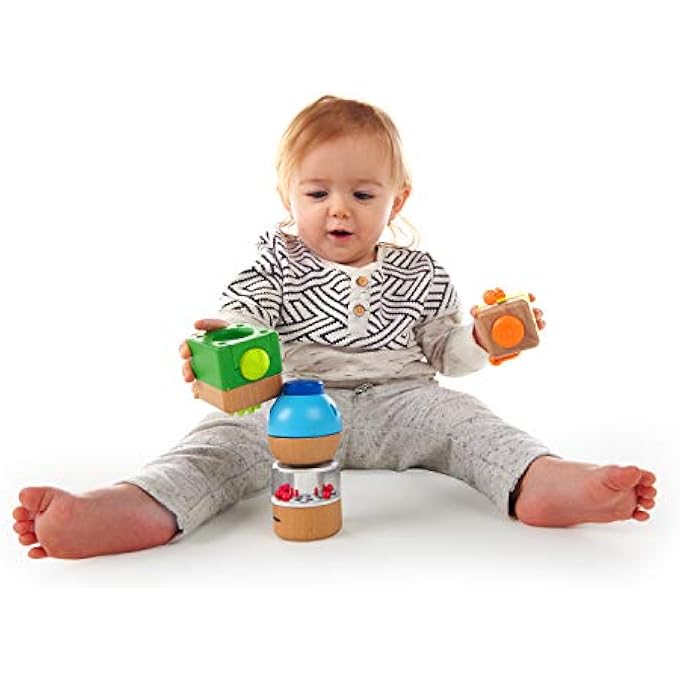 11886-6- FOUR FUNDAMENTALS™ WOODEN SENSORY SET - MULTI COLOR - DEVELOPMENTAL TOY - 3-36 MONTHS - Image 2