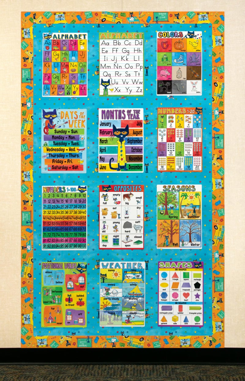 Teacher Created Resources Pete The Cat® Early Learning Small Poster Pack (EP62002), 11.00" x 15.00" - Image 5