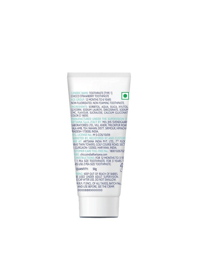 Chicco Toothpaste (Strawberry), 50 Ml Twin Pack (2 Paste Of 50Ml Each) - Image 3