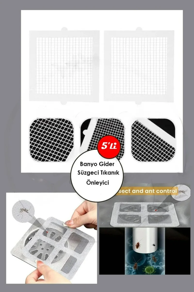 Safestore 5 Pieces Practical Bathroom Drain Strainer Hair Catcher Strainer Bathroom Shower Drain Anti-Clogging Strainer