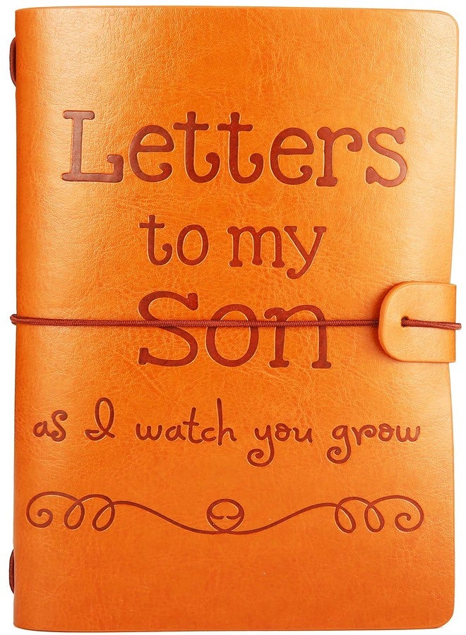 FYSIA Son Gift-Baby Journal Gift Shower for Son-Letters to My Son,As I Watch You Grow-Baby Boy Keepsake-Mother to Son Gift-Refillable Photo Diary Journal-Memory Notebook Gift - Image 1