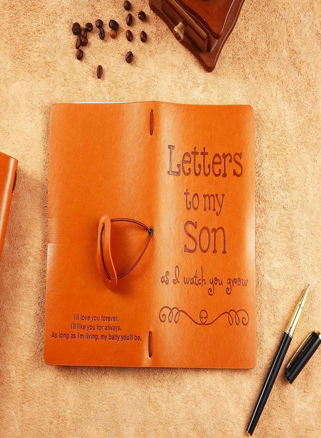 FYSIA Son Gift-Baby Journal Gift Shower for Son-Letters to My Son,As I Watch You Grow-Baby Boy Keepsake-Mother to Son Gift-Refillable Photo Diary Journal-Memory Notebook Gift - Image 3