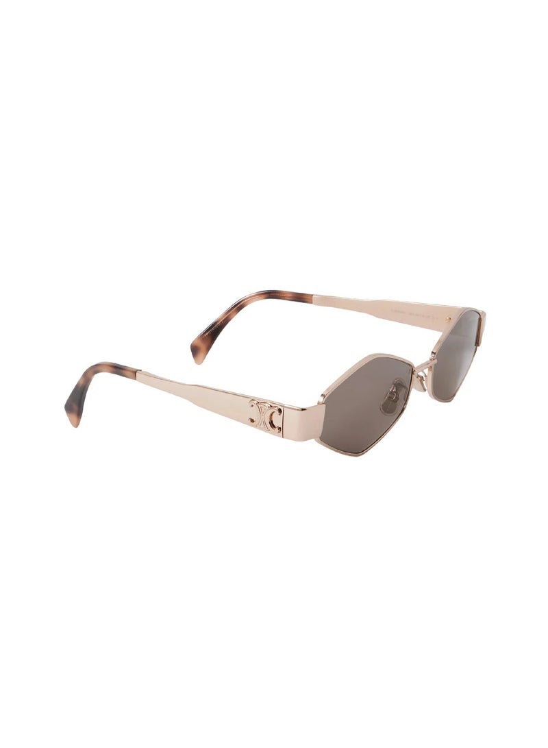 Celine Triomphe Metal Hexagonal Sunglasses CL40254U 28A(Rose Gold) - Image 3