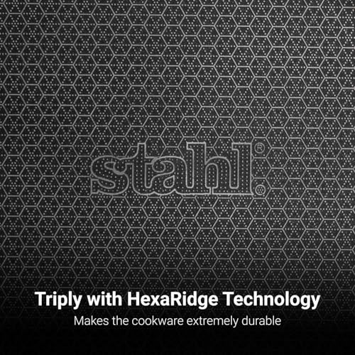 Stahl Artisan Hybrid 0.6 L, 16 cm Triply Frying Pan | Induction & Gas Stove Compatible | Honeycomb Non Stick Fry Pan, Metal Spoon Friendly - Image 2