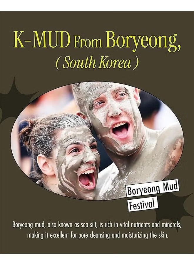 BRMUD Relief Mud Mask 110ml, Deep Pore Moisturizing and Moisturizing Face Mask, Skin Care - Image 2