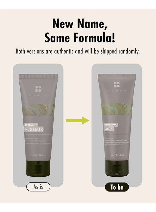 BRMUD Relief Mud Mask 110ml, Deep Pore Moisturizing and Moisturizing Face Mask, Skin Care - Image 3