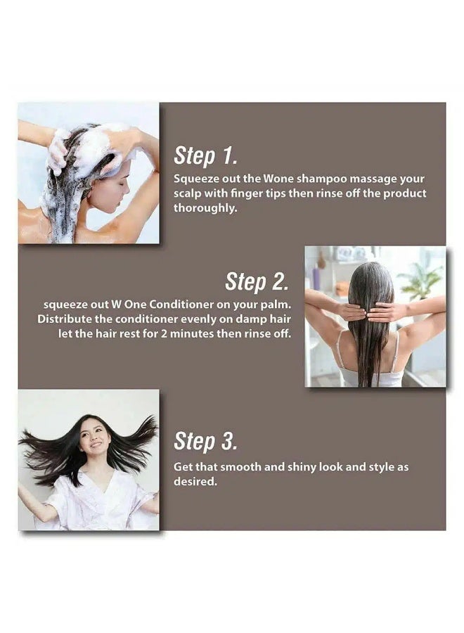 فلوراكتيف شامبو فلوراكتيف دبليو ون لتغذية الشعر بزيت جوز الهند – 1000 مل - Image 3