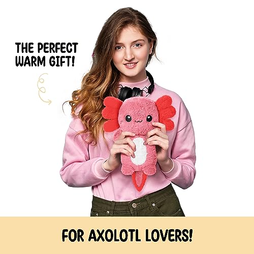 Happy Fuel Axolotl Microwavable Unscented Heating Pad for Women and Kids Cute Soft Cozy Pillow Plush Heatable Warm Stuffed Animals Kawaii Hot and Cold Plushie Food Toy Axolotl Gifts for Girls and Boys - Image 5