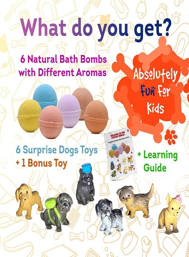 Relaxcation Bath Bombs for Kids Set with Toys Surprise Inside for Kids (Little Puppies) - Image 3