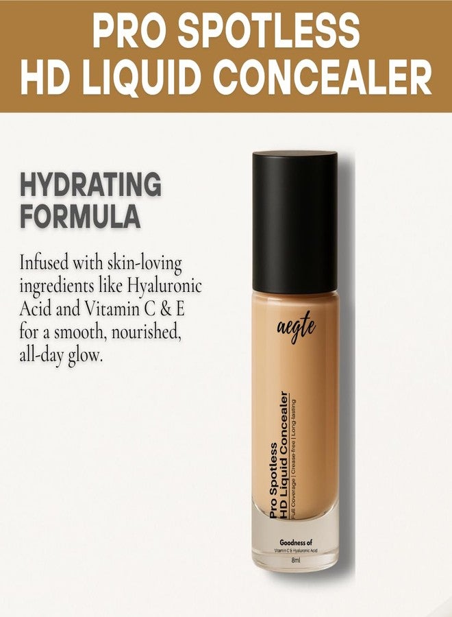 Aegte Pro Spotless HD Liquid Full Coverage Concealer 8ml (Ivory) - Image 3