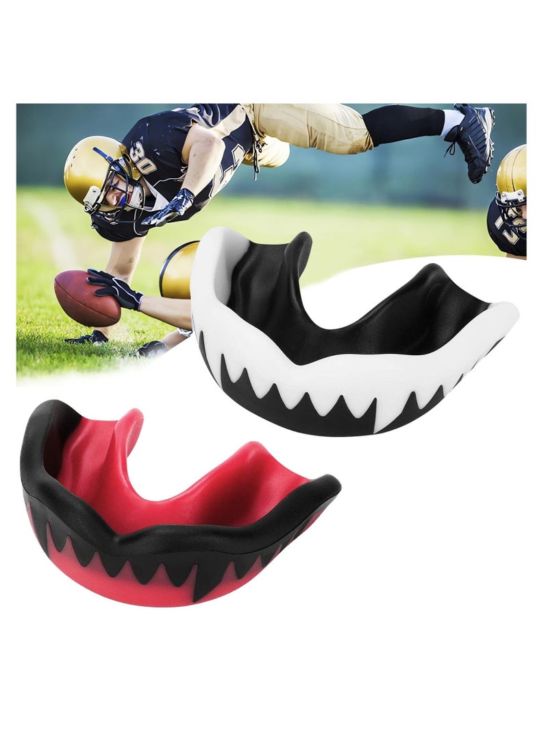 سونسر 2 عبوة واقي أسنان رياضي، واقي أسنان رياضي، واقي أسنان واقي للفم لكرة السلة الهوكي الهوكي كرة السلة كرة السلة الكاراتيه كرة السلة الرجبي - Image 1