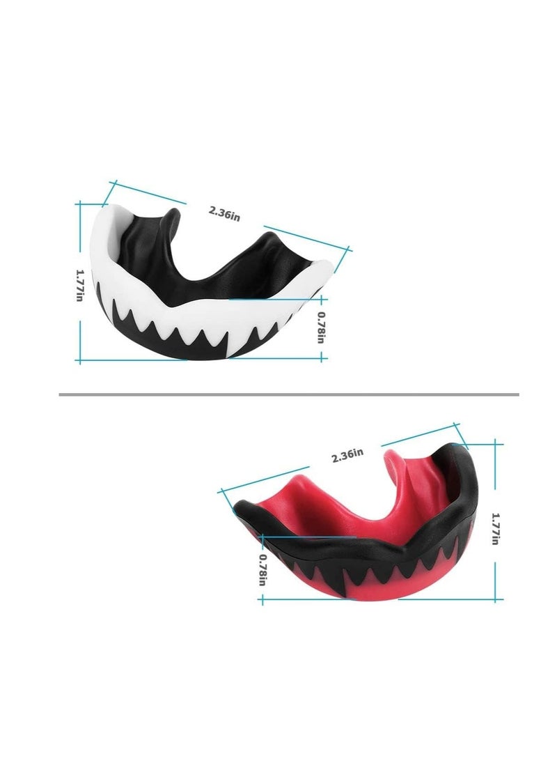 سونسر 2 عبوة واقي أسنان رياضي، واقي أسنان رياضي، واقي أسنان واقي للفم لكرة السلة الهوكي الهوكي كرة السلة كرة السلة الكاراتيه كرة السلة الرجبي - Image 2