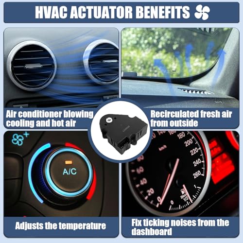 LCWRGS HVAC Blend Door Actuator Compatible with 2003-2014 Chevy Avalanche Suburban Tahoe Silverado 1500 2500 3500 GMC Sierra Yukon XL Cadillac Escalade H2, 604-112 15-73952 - Image 5