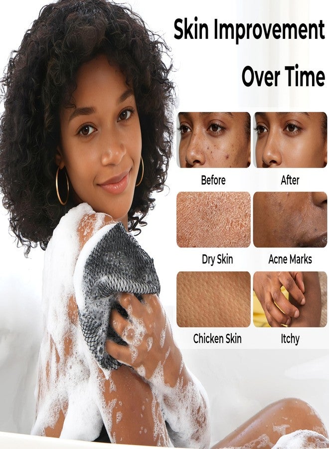 RelaxScene African Net Sponge Authentic - Exfoliating Back Scrub Bath Sponge with Knots - Afro Scrub Body Scrubber Exfoliator Washcloth - African Body Care Daily Use Shower Essentials - Image 3