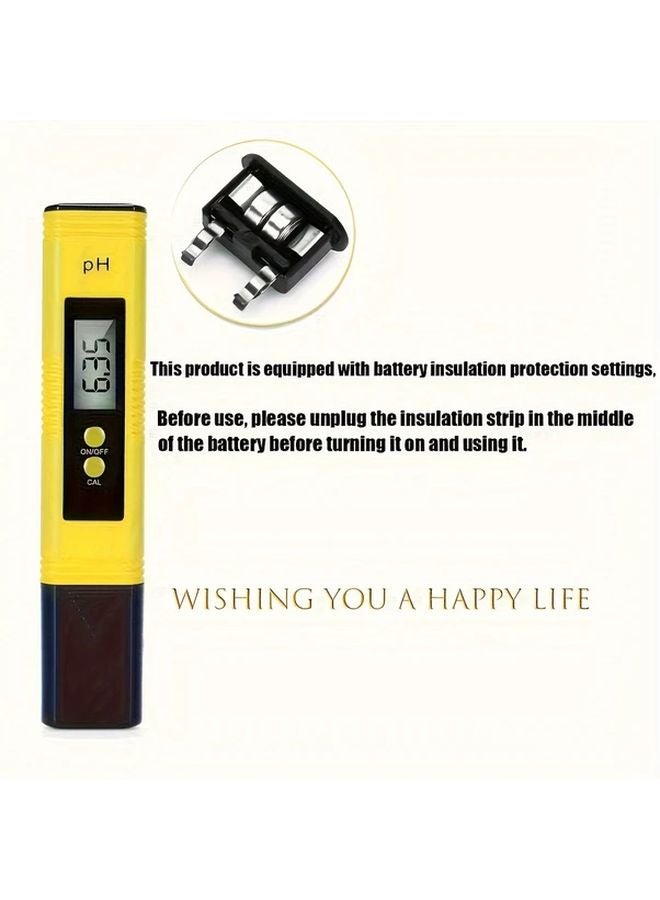Orange Digital PH Tester Pen 0 01 Accuracy Backlit LCD 0 14 Range Battery Water Quality - Image 5