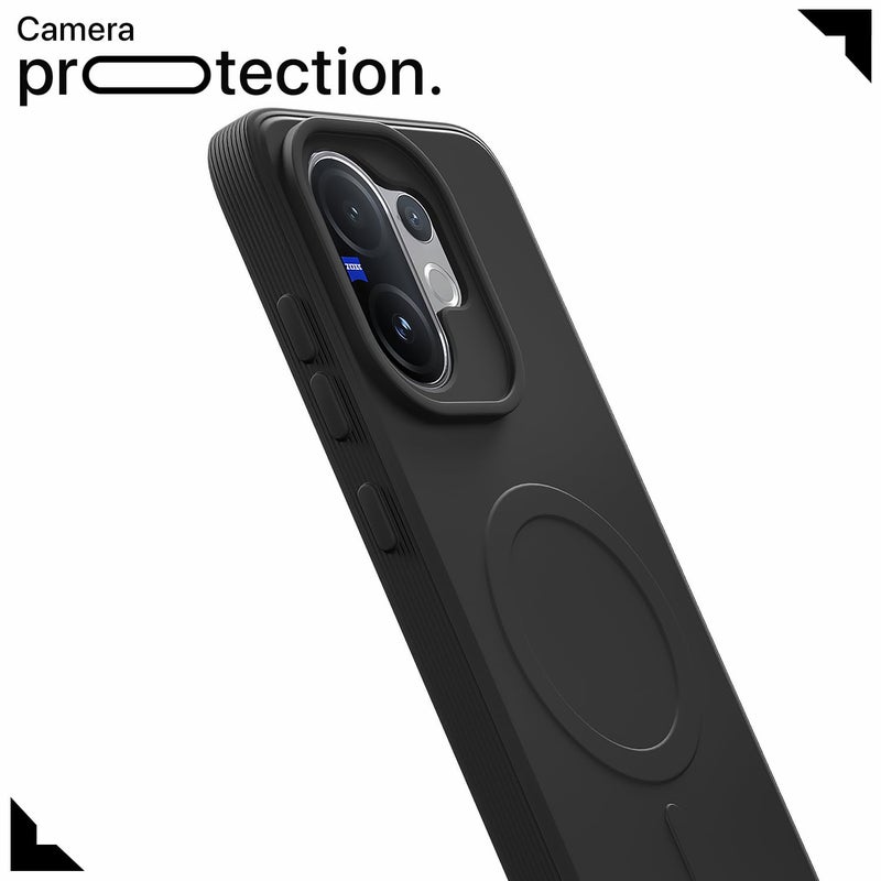 Pikkme Back Cover for Vivo V60 / V60e 5G / Vivo T4 Pro 5G Soft Matte Silicone Mag-Safe Design (Mag-Safe Not Support) Camera Protection | Slim Fit Bumper Cover (Black) - Image 5