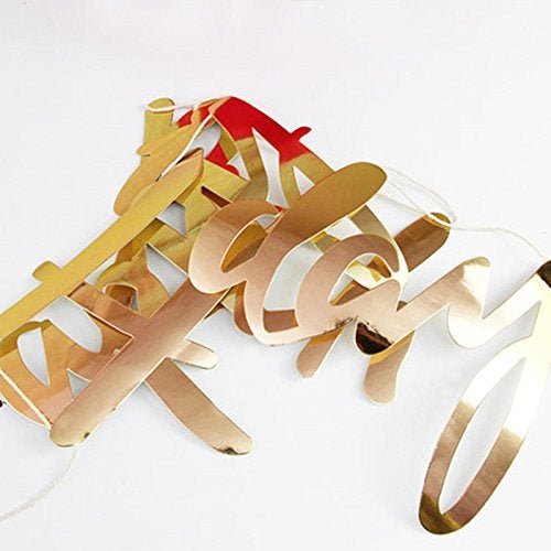 Party Propz Silver Happy Birthday Banner - 1 Pc | Birthday Banner For Birthday Decoration | Birthday Decoration Items | Birthday Decoration Items For Girl, Boys | Party Decoration Items for Birthday - Image 3