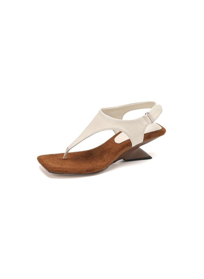 Rup Art Women’s Sandals – Open Toe Hook-and-Loop Clip Style – Elegant Summer Footwear  - Image 1