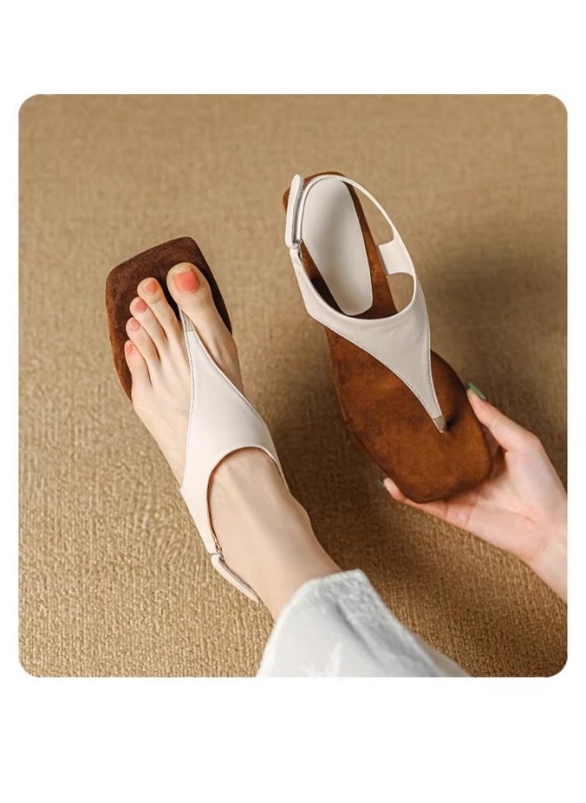 Rup Art Women’s Sandals – Open Toe Hook-and-Loop Clip Style – Elegant Summer Footwear  - Image 5