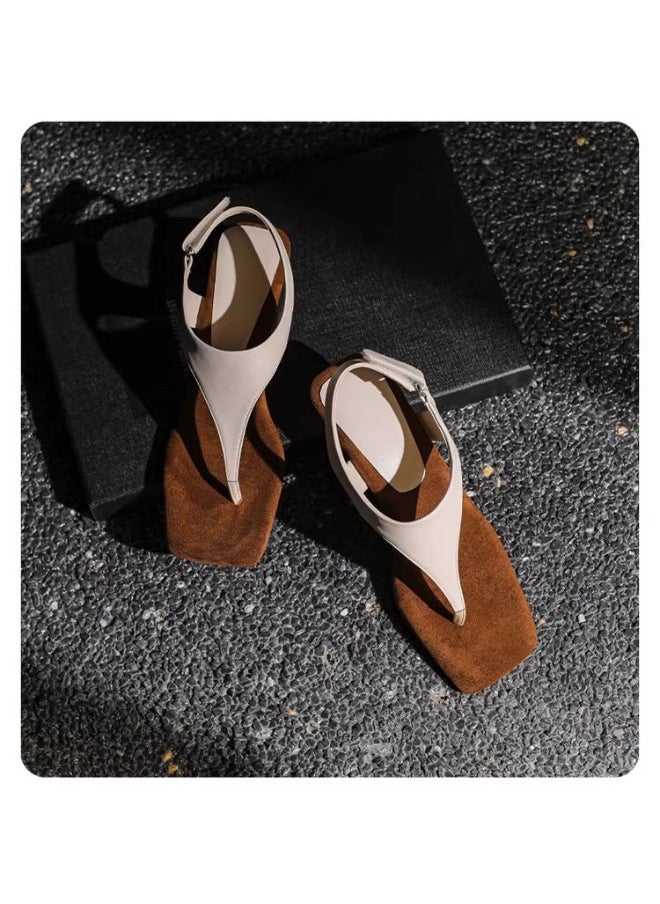 Rup Art Women’s Sandals – Open Toe Hook-and-Loop Clip Style – Elegant Summer Footwear  - Image 3