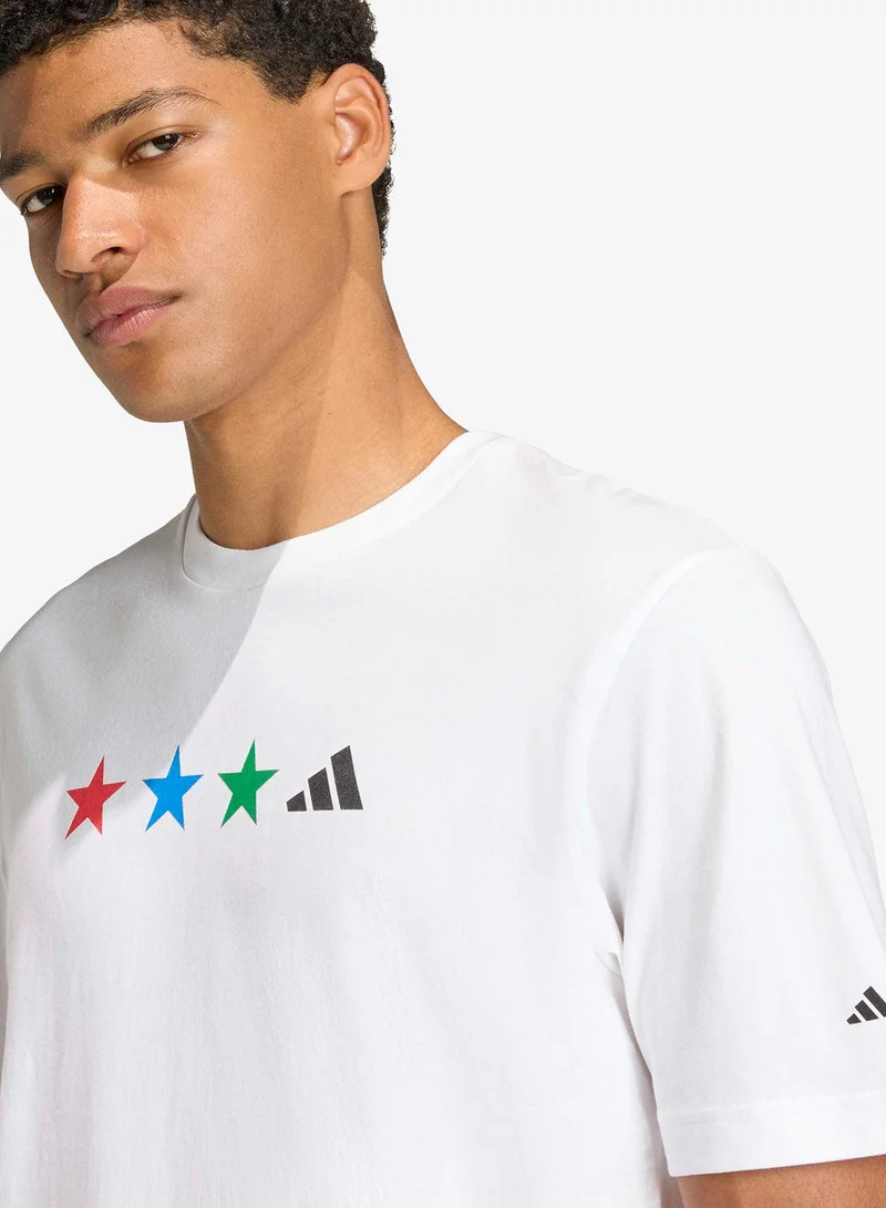 Adidas WHITE Fifa Wc Map Graphic T-Shirt  | Best Price UAE