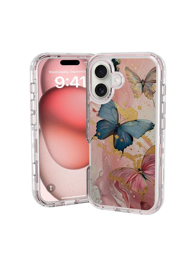 اس-توب جراب هاتف iPhone 16 Plus ملصق صغير جديد من البولي كربونات + جراب هاتف مقاوم للصدمات من مادة TPU - Image 1