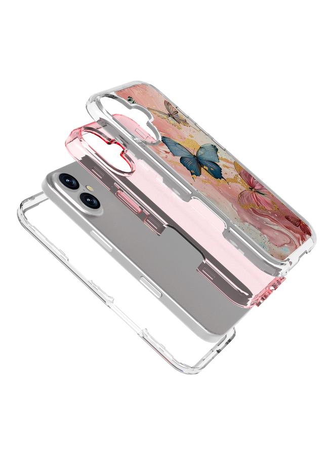 اس-توب جراب هاتف iPhone 16 Plus ملصق صغير جديد من البولي كربونات + جراب هاتف مقاوم للصدمات من مادة TPU - Image 3