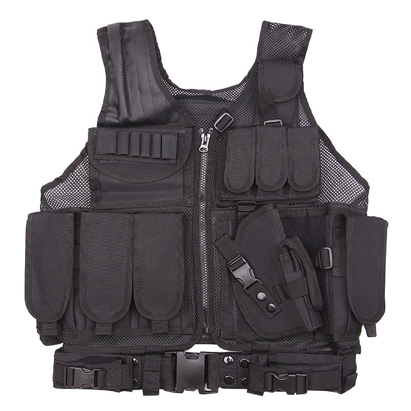 Unisex Breathable Tactical Mesh Vest for Outdoor Training Airsoft Security - One Size - Image 2