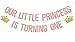 WFKLDF Our Little Princess Is Turning One Banner Baby Girl First Birthday Decorations Princess Birthday Banner - Image 3