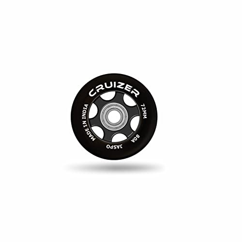 jaspo Unisex Inline Skate Wheels, 72Mm/100Mm Spare Wheels For Roller Blades, Waveboards, Luggage - Cruizer 72 Mm (Pack Of 1), Mother Of Pearl - Image 1