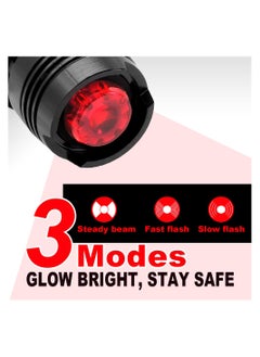 KASTWAVE LED Bike Tail Light, 4Pcs Red LED Bicycle Tail Light, Mini Back Safety Bike Lights for Skateboard Kids Scooter MTB Rack, IPX4 Waterproof Taillight, Night Riding Mountain Road Bike Taillight  - Image 2