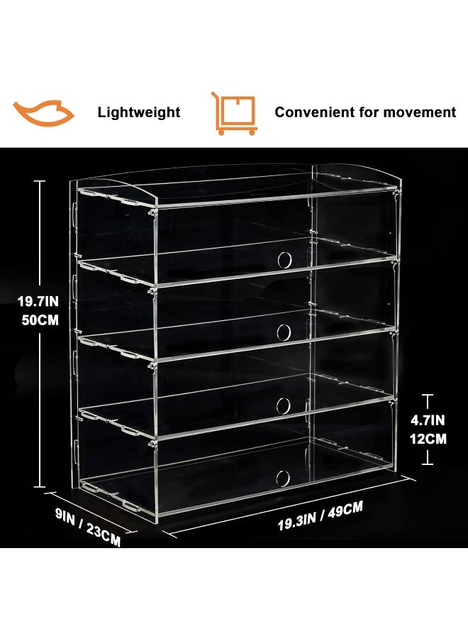 TPGP حافظة عرض أكريليك 4 طبقات لعرض المعجنات والحلويات على الطاولة - Image 3