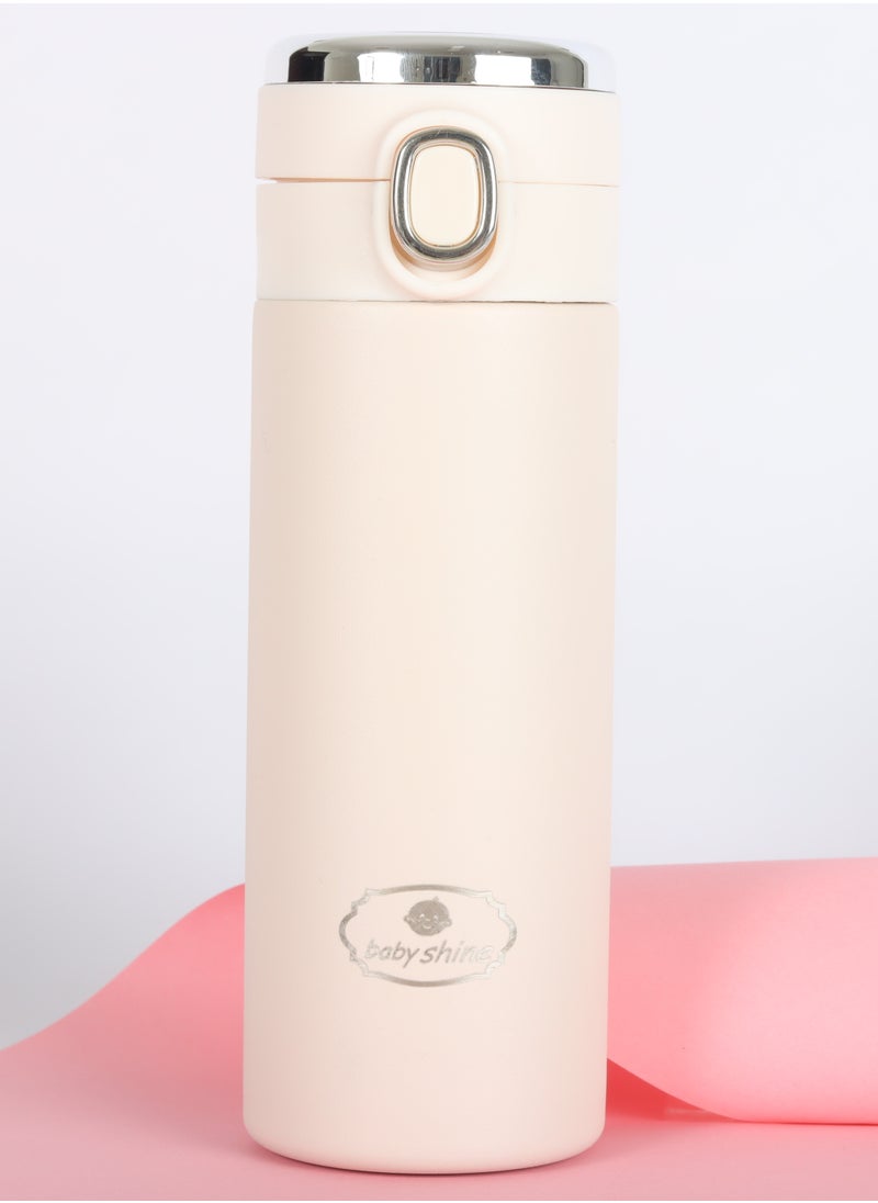 BABY SHINE - Stainless Steel Vacuum Cup 500ml Beige - Image 1