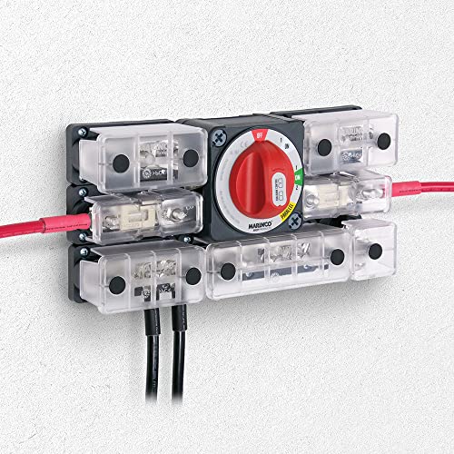 BEP Marinco Power Products Pro Installer Double Pole Battery Switch,Red / Black - Image 2