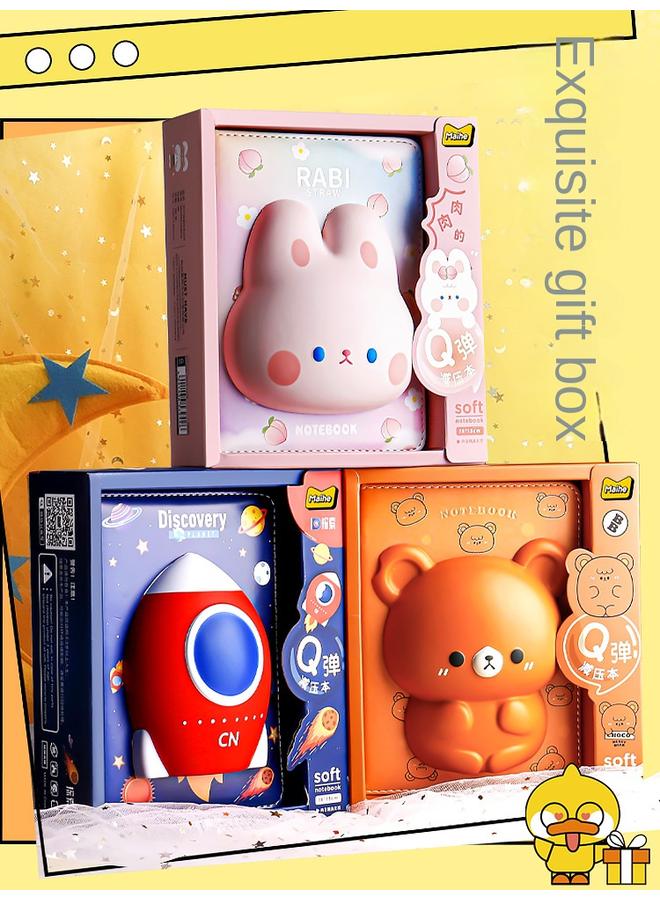 Bluejw Decompression Of This Decompression Notebook Student Diary Cute High-value Creative Gift Box Hand Account Children's Hand Account Suit - Image 4