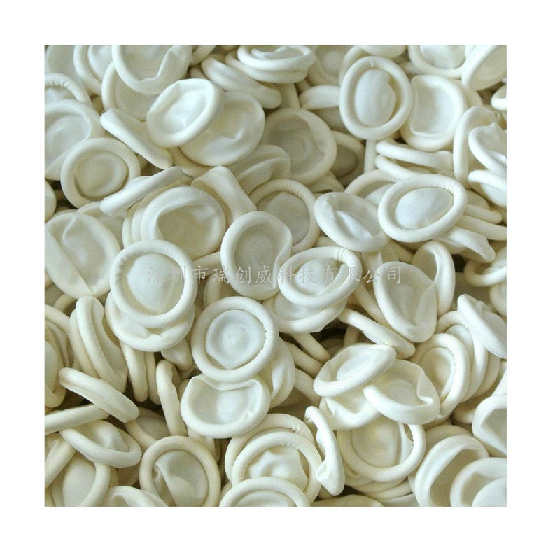 Disposable Protective Industrial White Non-Slip Wear-Resistant Beauty Nail Tattoo Rubber Latex Acne Removal Finger Sleeve - Image 5