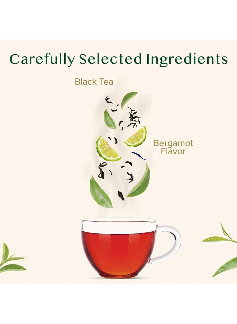 فادام أكياس شاي إيرل غراي الأسود 15 كيس شاي أسود عالي الكافيين بالحمضيات والبرغموت مغلف بشكل فردي - Image 2