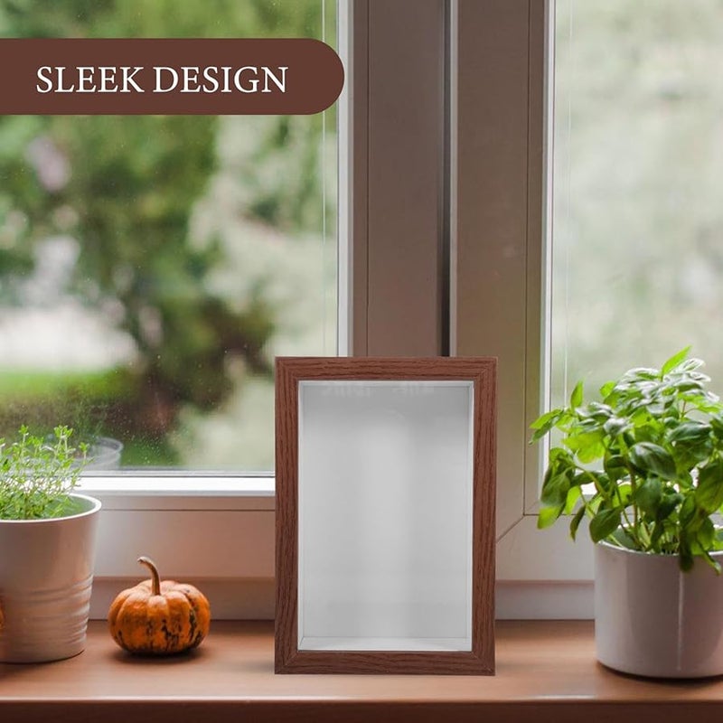 إطار عرض الزهور المجففة الخشبي صندوق الظل ديكور المنزل جدار طاولة زخرفة - Image 4