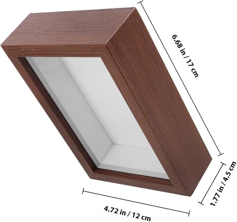 إطار عرض الزهور المجففة الخشبي صندوق الظل ديكور المنزل جدار طاولة زخرفة - Image 3