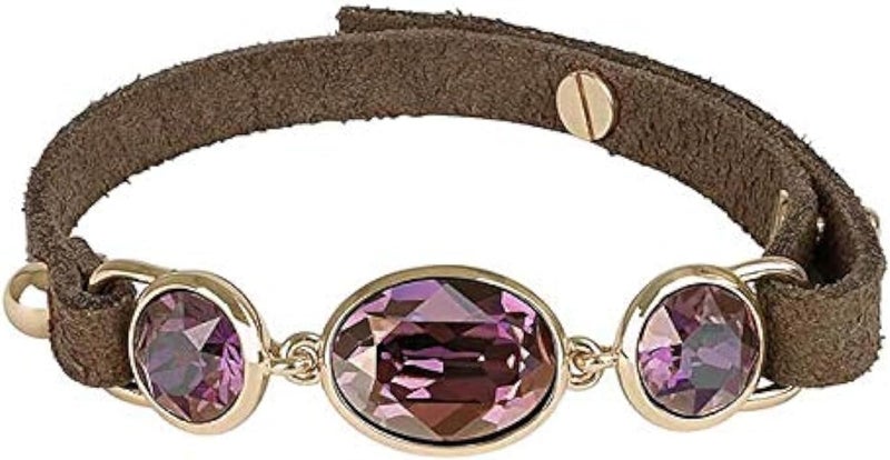 ادور سوار من الجلد السويدي والكريستالات من أدور، بني، رقم 5375511