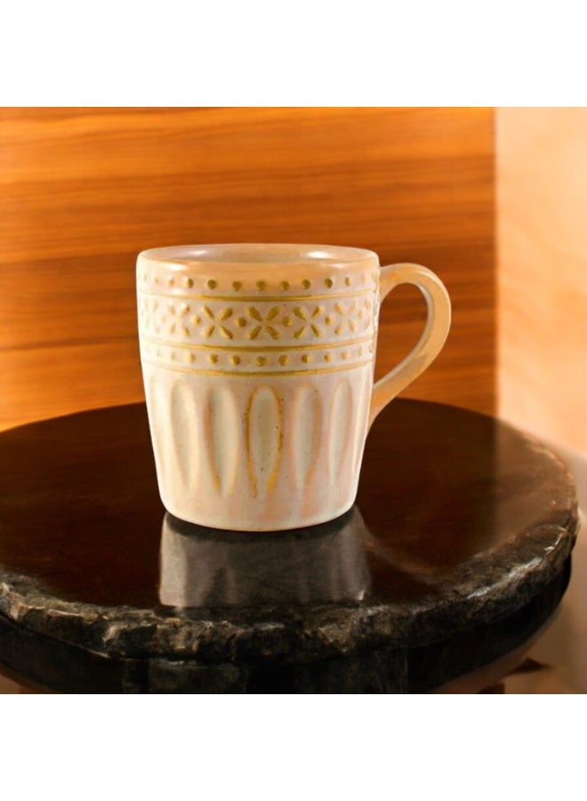 AKDC Ceramic 400ML Mug Tea Coffee Mug Peach Puff Color - Image 2